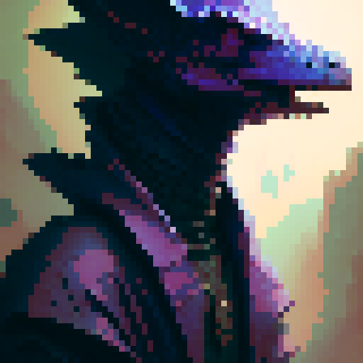 Purple and black dragon wings
