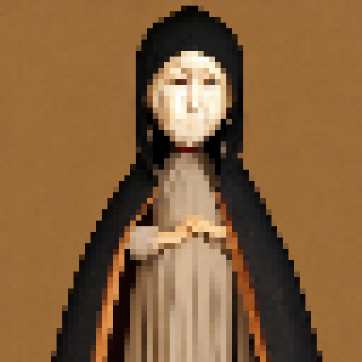 a chibi nun