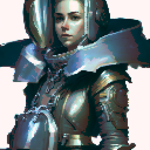 Full body from head to toe standing sprite of a fantasy style knight