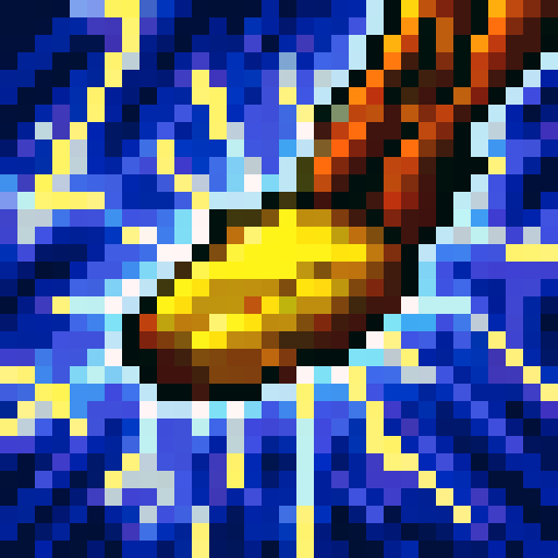 Tribal crafting, intricate tools, vibrant sRGB colors, skillful 32x32 pixel art