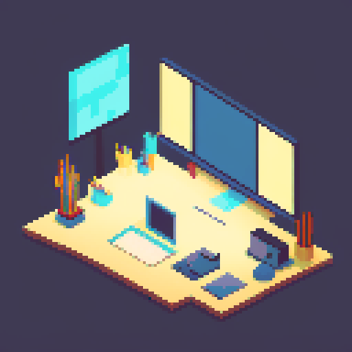 A person painting or drawing something at their desk. In their bedroom. 