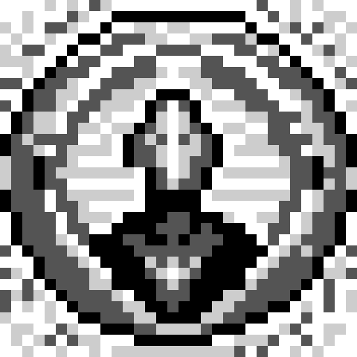 astronaut with a tie, black and white, monochrome, close-up, skill art, game icon, 32x32 pixel art, sRGB, portrait