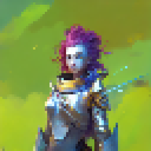 Fantasy soldier with gleaming armor, wielding a sharp spear and sturdy shield, charging into battle amidst a colorful world of dragons and magic, in the vibrant art style of Advance Wars.