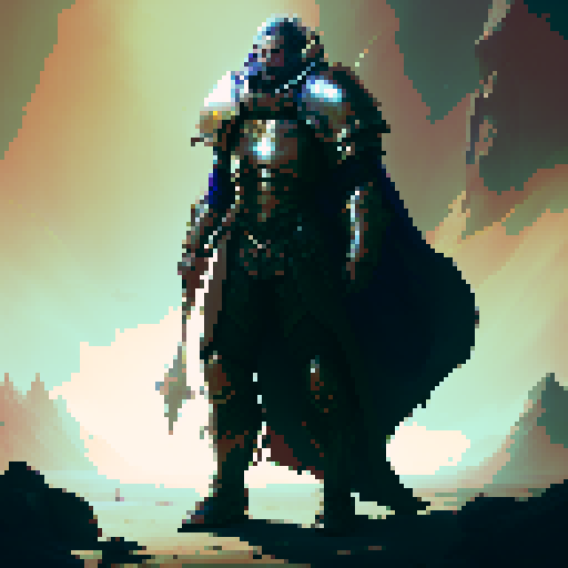 Human Male Paladin, adorned in large plate armor, emanating a godly aura, basked in the radiant sunlight, wielding a mighty mace, In a stoic pose, ready for battle in a fantasy Medieval RPG style