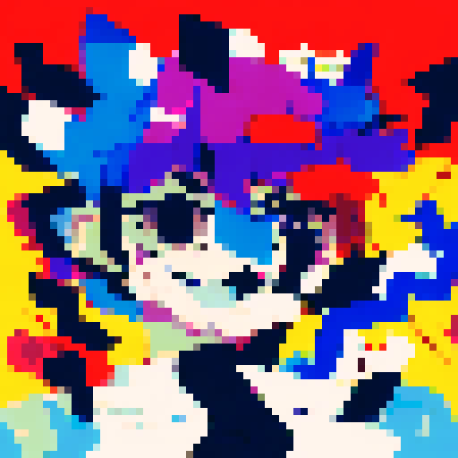 Bold, abstract, and geometric. Bright yellow triangles pierce through a sea of deep blue rectangles, creating a striking contrast and sense of movement.