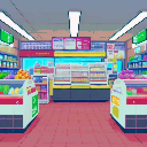 convenience store checkout counter