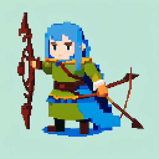 Draw a nordic looking unit with a bow and a quiver full of arrows.