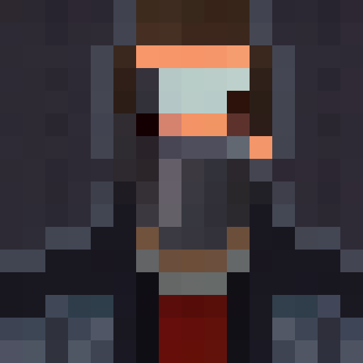 1950s detective wearing suspenders and gas-mask in abandoned ballroom