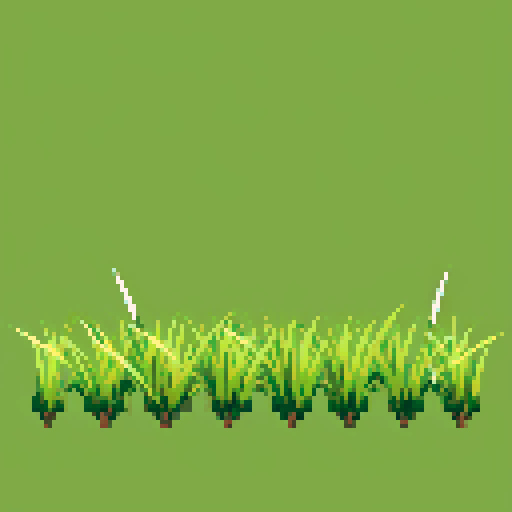 single blade of grass, single color background