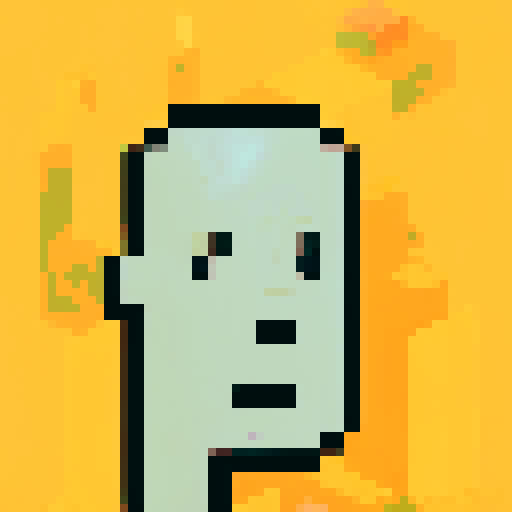 Cryptopunk character with vibrant neon hair, pixelated sunglasses, and a mischievous grin, set against a futuristic cityscape with pulsating holographic billboards and pixel art skyscrapers