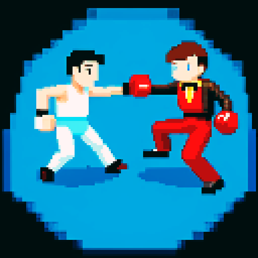 nikola tesla and thomas edison in boxing gloves and clothes fighting in a ring