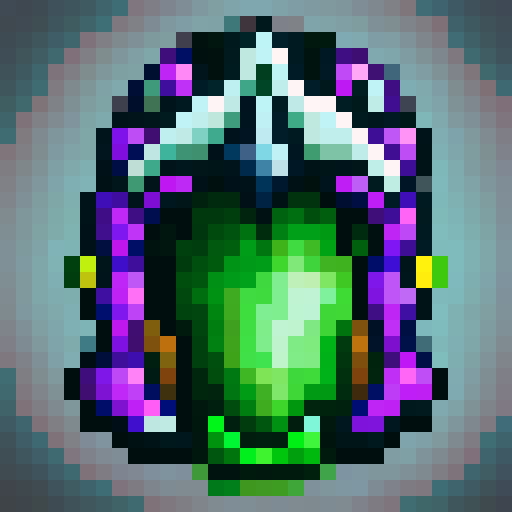 purple and green warlock helmet with black evil horns