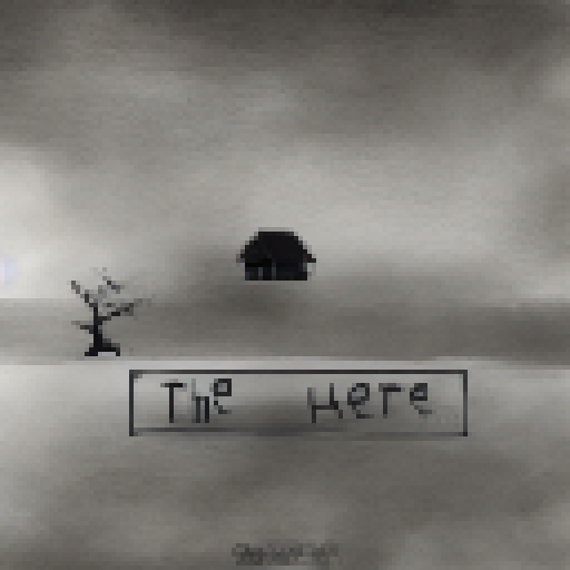 bleak landscape with gray, cloudy sky