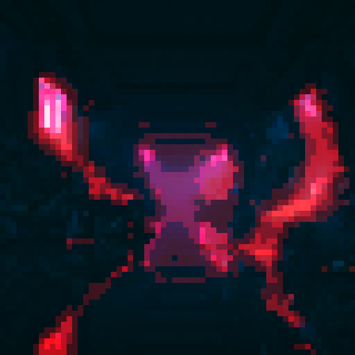 Futuristic , towering skyscrapers, neon lights, vibrant colors, people wearing futuristic outfits, pixel art