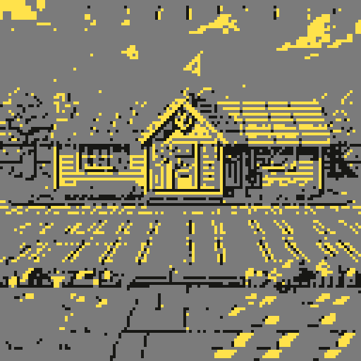 Tiny suburban american cottage, very humble tiny house, legend of Zelda isometric perspective, front view, tile based art, 8x8 tiles, pixel art