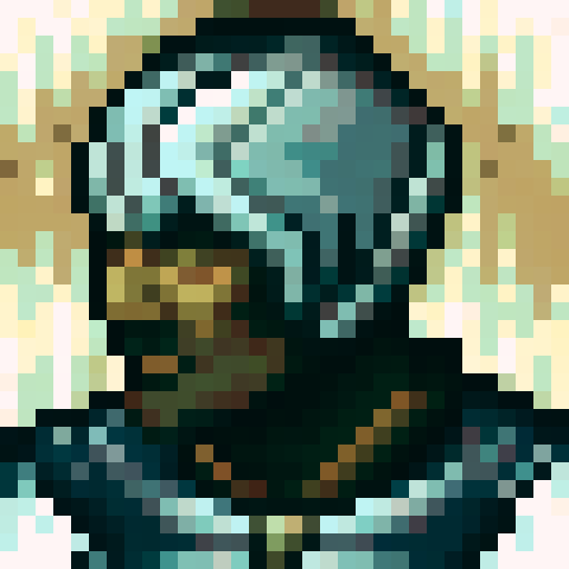 profile portrait of a demon with horns