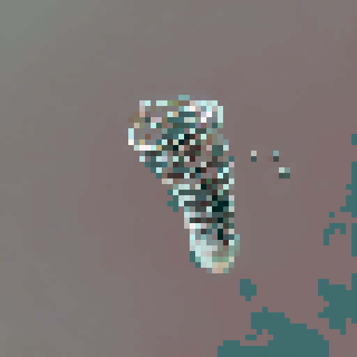 a coiled metal spring
