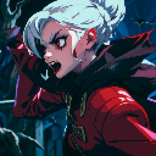 blood splatter, vampire attack, dynamic, vampire claws, vampire fangs, blood