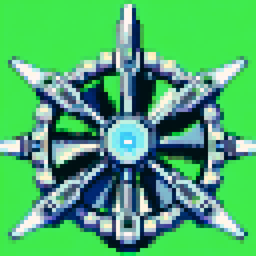 sci-fi, glowing laser sword, fan, vibrant colors, pixelated, detailed hilt, close-up, intense expression, futuristic, 32x32 pixels, sRGB, skillful art, game icon