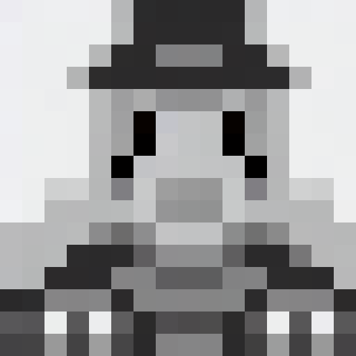 smiling face in black and white