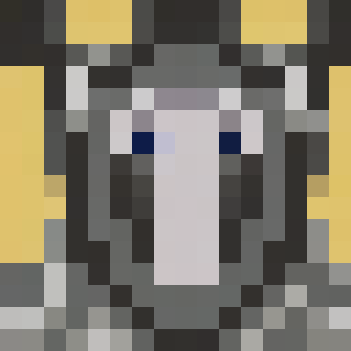 gray dog, sitting, game icon, 16x16, pixel art, close up, portrait, floppy ears, wagging tail, expressive eyes, pixelated fur, subtle shading