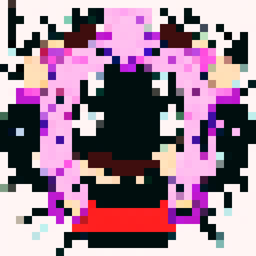 anime style hippo portrait.