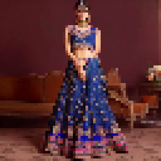 Lehenga choli Indiana girl'
