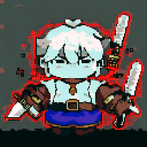 Fantasy Knight in a sidescroller view rendered with a transparent background