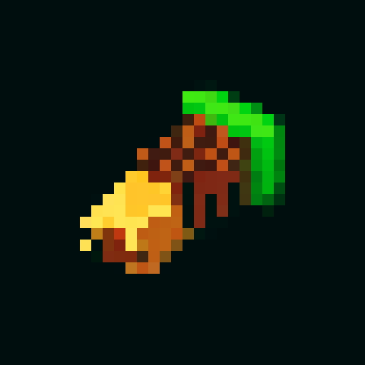 pixel art 2d wood log