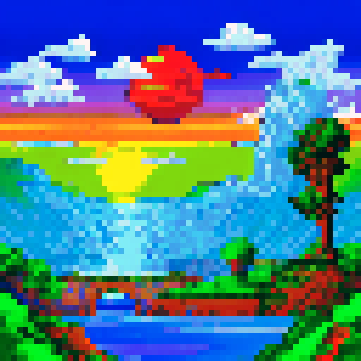 pixel art satellite with solar panels