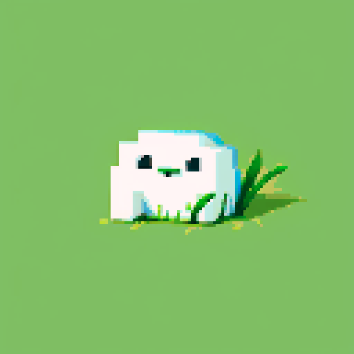 single blade of grass, single color background