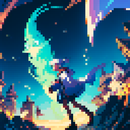 GHOST FLYING TO A MAGICAL LIBRARY