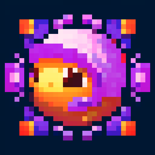 Magical Sanctum, a pixel art game icon capturing a close up, 16x16 portrait of the captivating world of "My Singing Monsters"
