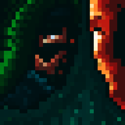 Women face party shadow on side of the screen looking amazed 