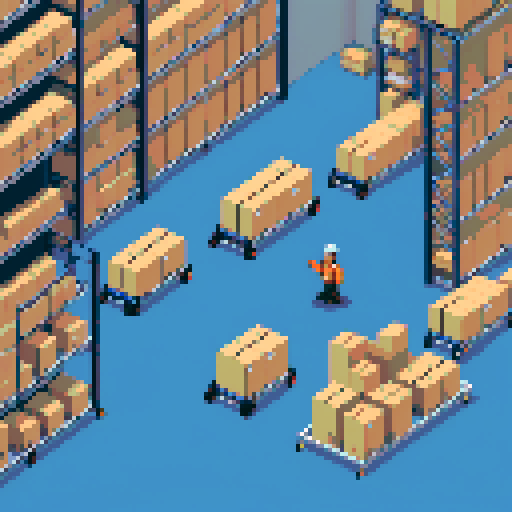 There is a conveyor belt on the left side, with boxes of different sizes travelling on it. On the right, there is a trolley filled with boxes. This is inside an Amazon warehouse in Germany  