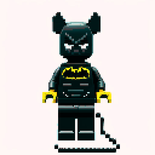 batman lego pixel