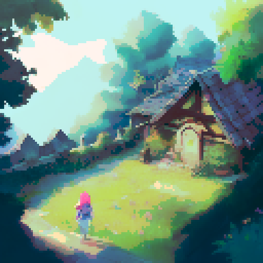 proposal scene in a dark but enchanting forest, two people in love being cute and stuff