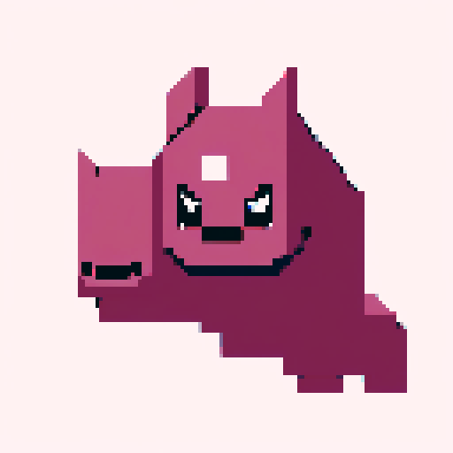 pixel art with a white background and a contour for the shape