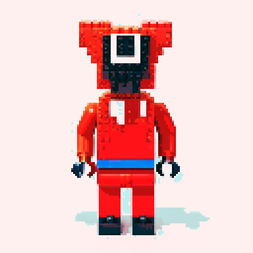 colorful pixel lego blocks arranged in a playful, vibrant composition, showcasing the intricate details and vibrant colors of pixel art in the sRGB color space