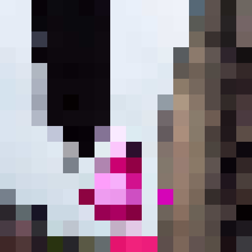 an pink dinosaur,with black glasses,hold a bunch of balloons， standing at the cross street