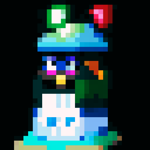 I need an idle animation for this 16x16 wizard
