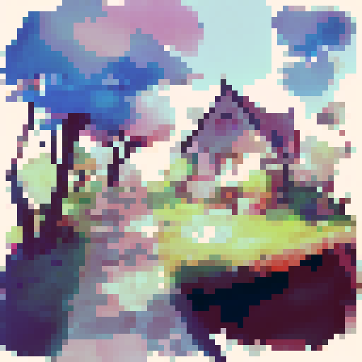 flat illustration of a girl with many cats, cartoon style, close-up