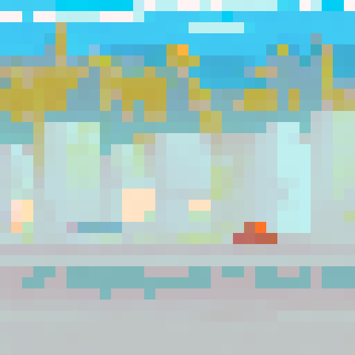 Red City on planet Mars