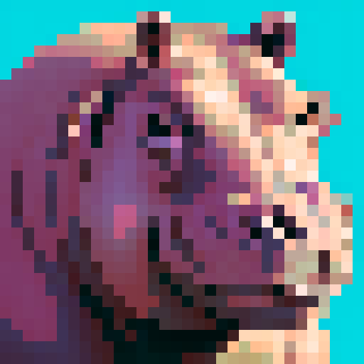 hippo side portrait, nft collection
