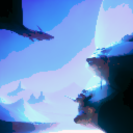 a blue tail wag cycle spritesheet, 11 height and 6 wide for each