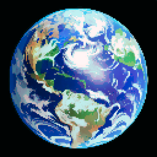 Bright, beautiful, vibrant earth