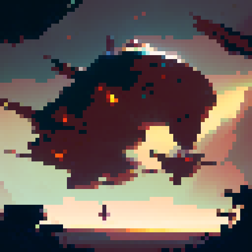 A red target for a video game, illustration, 2d