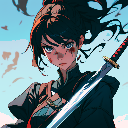 cut down, cut by sword, wound, sword slicing, sword slash, bleeding wound with sword, sword cutting person