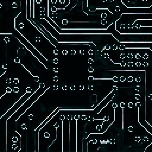 the background is in the form of a chip