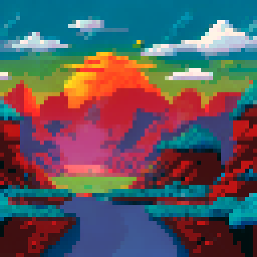 programing late at night at desk lofi clean pixel art